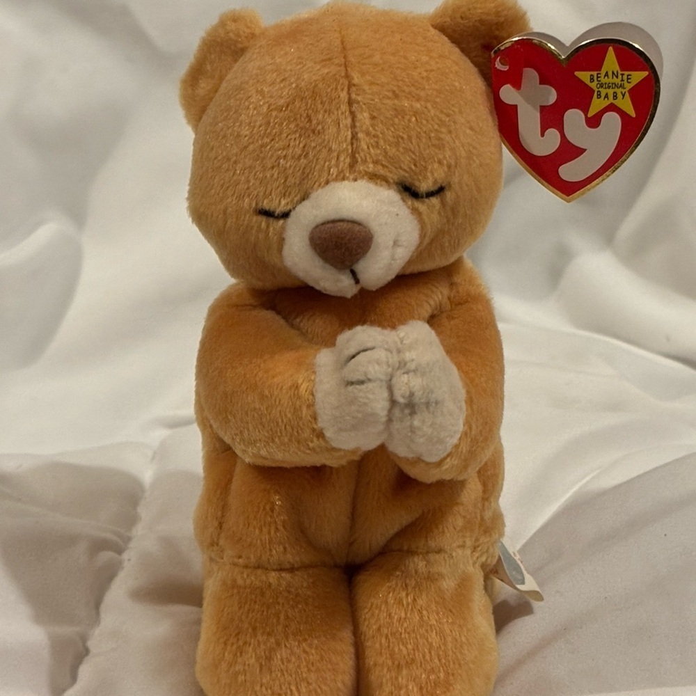 Ultra Rare TY Beanie Baby ~ Hope The Prayer Bear #4213 Tag Errors 1999 Retired! - Picture 2 of 9